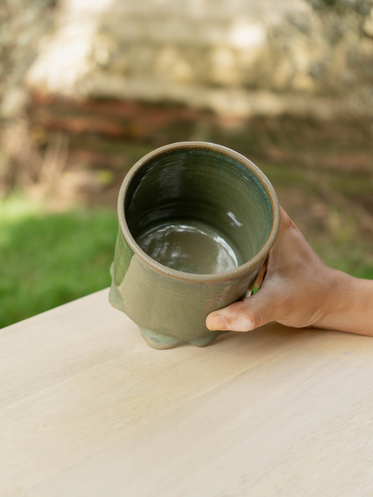 Seconds Jade Canopy Tumbler/ Holder